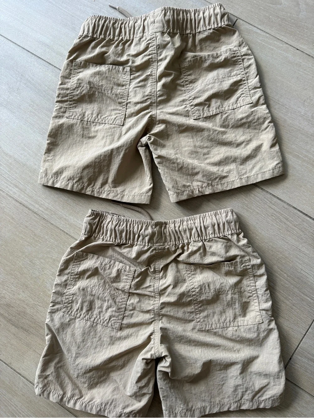 The Children's Place Beige Drawstring Elastic-Waist Kids Shorts